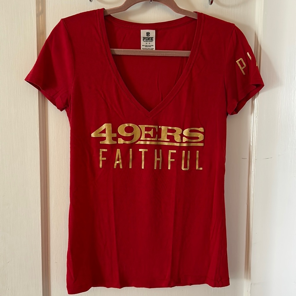 2010s Victoria Secret Pink 49ers tee, San Francisco, Niners, 49ers Faithful, nfl